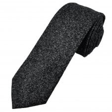 Tresanti Black & Grey Tweed Style Men's Designer Tie