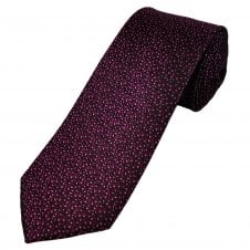 Tresanti Black & Shades of Pink Spot Pattern Men's Silk Designer Tie