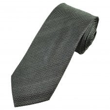 Tresanti Black & White Patterned Men's Silk Designer Tie