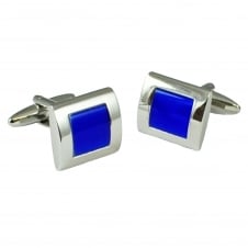 Tresanti Blue Cats Eye Designer Cufflinks