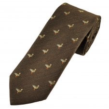 Tresanti Brown Duck Wool Blend Men's Tie