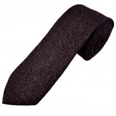 Tresanti Burgundy & Grey Tweed Style Men's Designer Tie