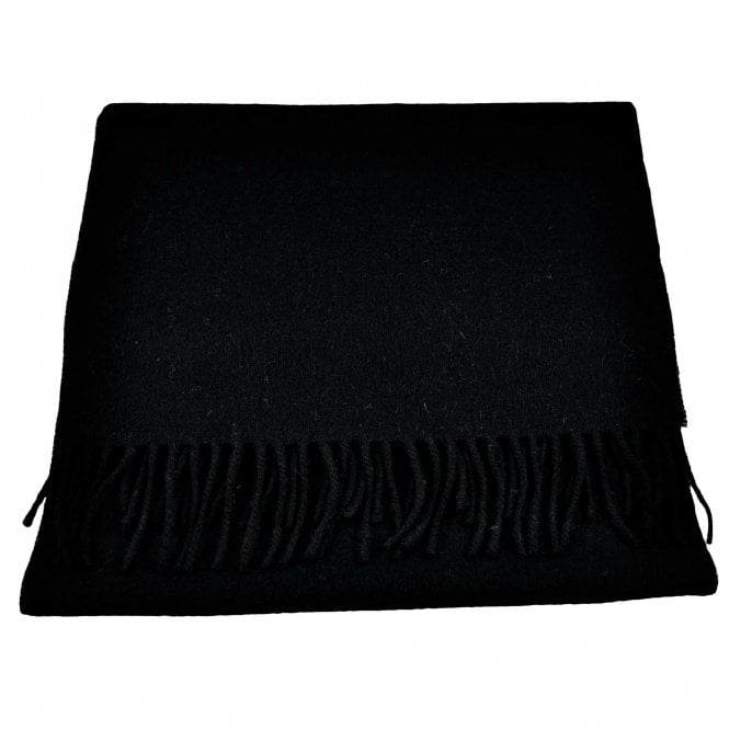 Tresanti Celeste 100% Finest Mongolian Virgin Wool Plain Navy Scarf