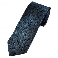 Tresanti Celeste Black, Burgundy & Blue Patterned Men's Silk Designer Tie