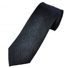 Tresanti Celeste Black, Green & Magenta Patterned Men's Silk Designer Tie