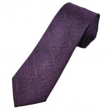Tresanti Celeste Black & Lilac Micro Pattern Men's Silk Tie