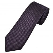 Tresanti Celeste Black & Magenta Pink Micro Houndstooth Pattern Men's Silk Tie