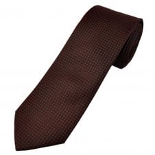 Tresanti Celeste Black & Red Square Pattern Men's Silk Designer Tie