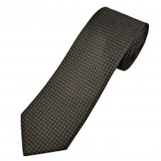 Tresanti Celeste Brown & Beige Pattern Men's Silk Tie