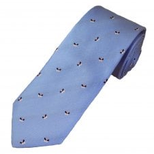 Tresanti Celeste Butterfly Sky Blue Men's Silk Tie