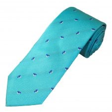 Tresanti Celeste Butterfly Turquoise Men's Silk Tie