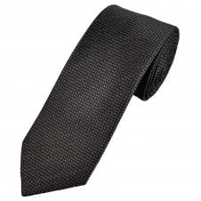 Tresanti Celeste Cedar Brown Circles Self Patterned Men's Silk Tie