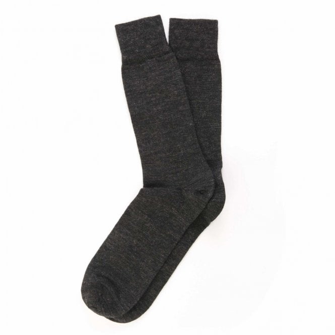 Tresanti Celeste Charcoal Grey Wool-Cotton Men's Socks
