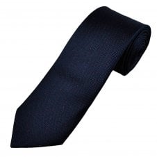 Tresanti Celeste Dark Navy Blue & Red Fleck Pattern Men's Silk Designer Tie
