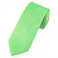 Tresanti Celeste Green Chevron Patterned Men's Silk Designer Tie