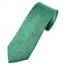 Tresanti Celeste Green & Navy Blue Stripe Effect Patterned Men's Silk Tie