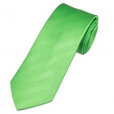 Tresanti Celeste Green Self Striped Men's Silk Designer Tie