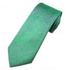 Tresanti Celeste Light Blue & Shades of Green Patterned Men's Silk Designer Tie