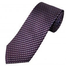 Tresanti Celeste Light Pink, Cerise, Light Blue & Black Patterned Men's Silk Designer Tie