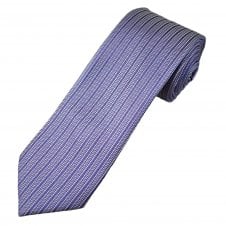 Tresanti Celeste Magenta Purple, Lilac & Blue Vertical Stripe Pattern Men's Silk Tie