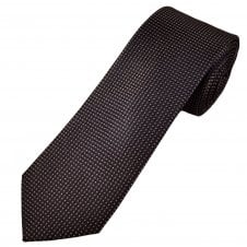 Tresanti Celeste Navy Blue, Brown & Beige Pattern Men's Silk Tie