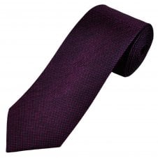 Tresanti Celeste Navy Blue & Fuchsia Pink Pattern Men's Silk Tie