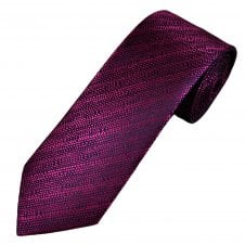 Tresanti Celeste Navy Blue & Fuchsia Pink Pattern Men's Silk Tie