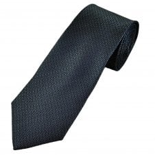 Tresanti Celeste Navy Blue & Grey Pattern Men's Silk Tie