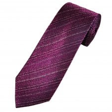 Tresanti Celeste Navy Blue & Pink Stripe Pattern Silk Men's Designer Tie