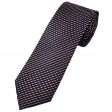 Tresanti Celeste Navy Blue & Pink Striped Men's Silk Tie