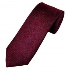 Tresanti Celeste Navy Blue, Purple & Red Oval Patterned Silk Men's Designer Tie