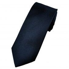 Tresanti Celeste Navy Blue with Brown Fleck Pattern Silk Men's Designer Tie