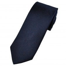 Tresanti Celeste Navy Blue with Red Fleck Pattern Silk Men's Designer Tie