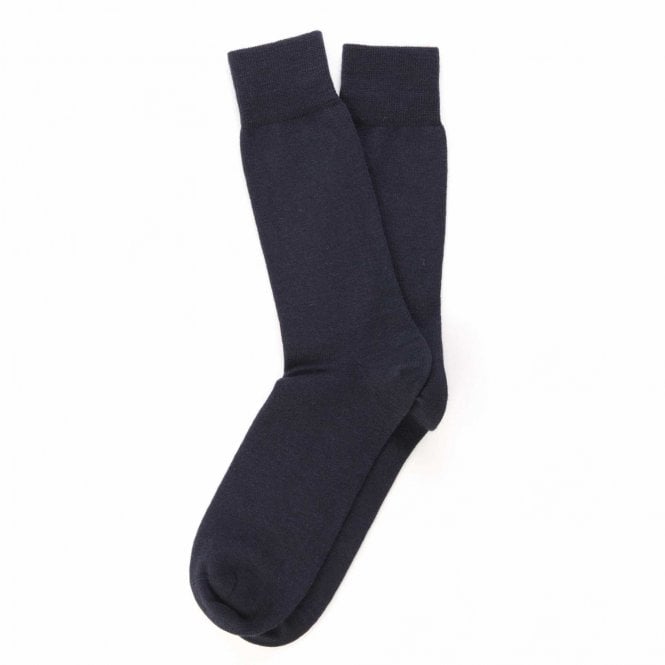 Tresanti Celeste Navy Blue Wool-Cotton Men's Socks