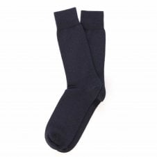 Tresanti Celeste Navy Blue Wool-Cotton Men's Socks