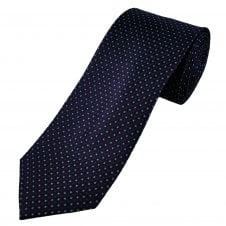 Tresanti Celeste Navy, Light Blue & Purple Patterned Men's Silk Designer Tie