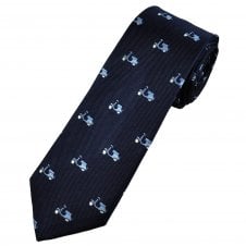 Tresanti Celeste Navy & Light Blue Scooters Men's Silk Tie