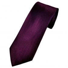 Tresanti Celeste Navy & Raspberry Houndstooth Pattern Silk Men's Designer Tie