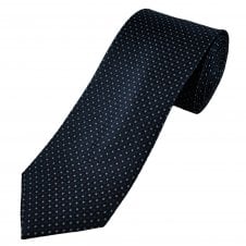 Tresanti Celeste Navy & Shades of Blue Patterned Men's Silk Designer Tie