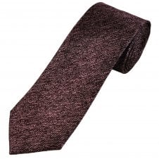 Tresanti Celeste Pink, Black & Burgundy Textured Men's Silk Designer Tie