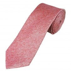 Tresanti Celeste Pink, Red & Silver Patterned Men's Silk Tie