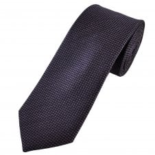 Tresanti Celeste Plum & Black Patterned Men's Silk Tie