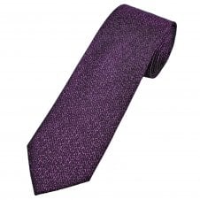 Tresanti Celeste Plum & Lilac Chevron Pattern Men's Silk Tie