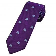 Tresanti Celeste Purple & Light Blue Cars Men's Silk Tie