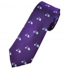 Tresanti Celeste Purple & Light Blue Scooters Men's Silk Tie