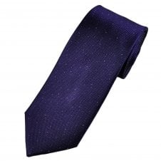 Tresanti Celeste Purple with Lilac Fleck Pattern Silk Men's Designer Tie