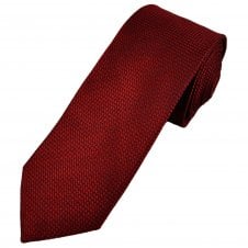 Tresanti Celeste Red & Black Pattern Men's Silk Designer Tie