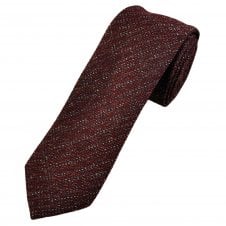 Tresanti Celeste Red, Black & Silver Men's Designer Tie