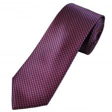 Tresanti Celeste Red, Blue, Silver & Grey Patterned Men's Silk Designer Tie