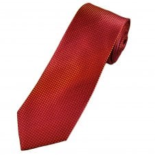 Tresanti Celeste Red, Fuchsia Pink & Orange Dots Patterned Men's Silk Tie